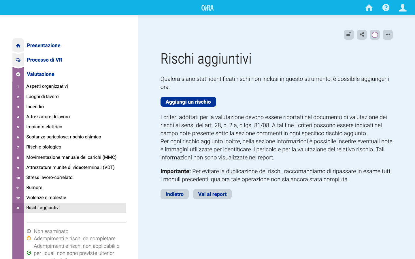 Rischi specificamente formulati